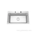 SUS304 Stainless Pressed Single Bowl Kitchen Sink